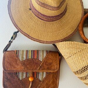 Vintage Addiction Handbag Messenger & Cross Body Bag Leather Bohemian